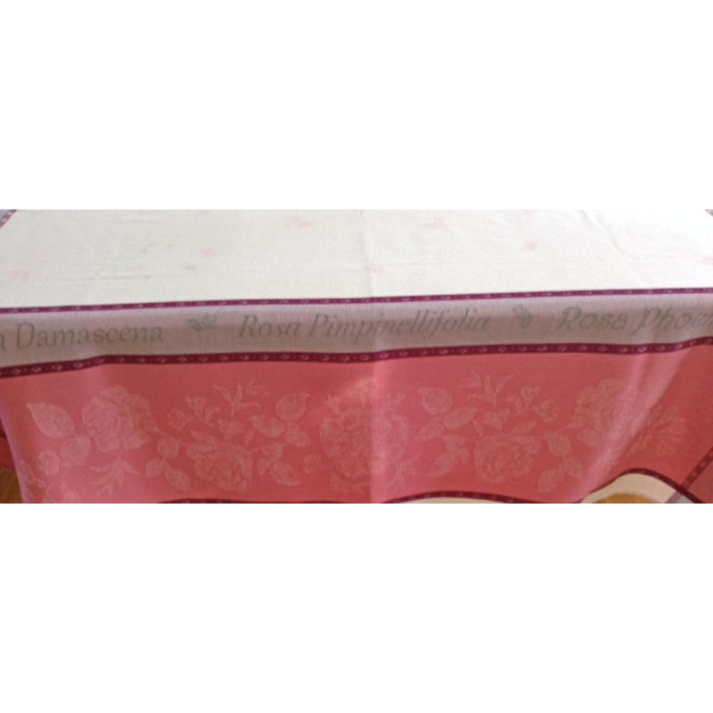 Rosa Tablecloth, 100" L x 65" W