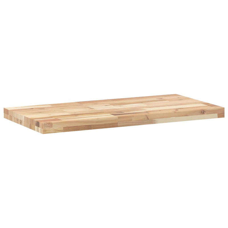  Plateau de meuble-lavabo en bois massif non traité 31,5 x 15,7 x 1,6 po