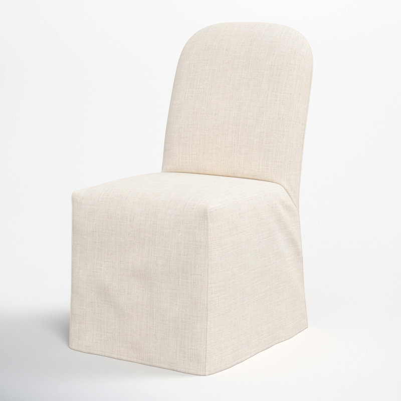 Chaise de salle à manger Gena, Lin classique Talc