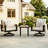 2-Person Modern Outdoor Conversation Set With Swivel & Rocking Chairs and Table