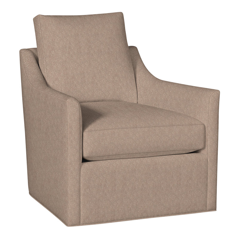 Newlin 30.5" Newlin Barrel Back Swivel Chair, Nadia Earth, No