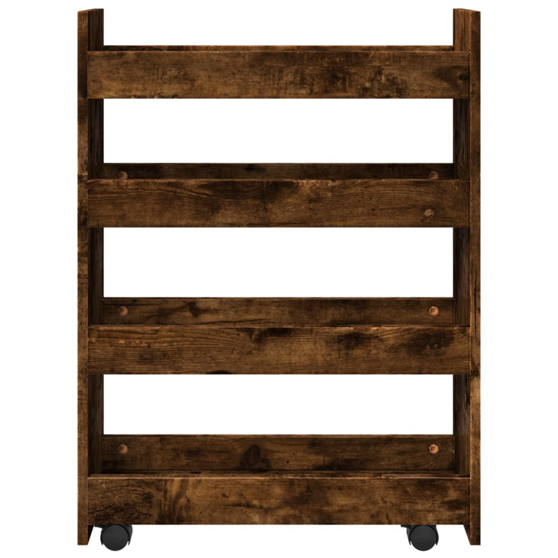 Bar Cart, Smoked Oak