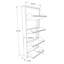 Armoire à chaussures moderne, finition anthracite, 19,7 x 53,9 x 5,9 pouces | 100% tôle, fixation murale, peut contenir jusqu'à 8 paires, aucun assemblage requis | Solution de rangement élégante et durable pour l'intérieur et l'extérieur-120475358
