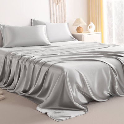 Ensemble de draps en satin 4 pièces Luxury