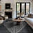 Modern Black And Cream Geometric Area Rug-1497642572
