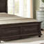 Lit plateforme en bois de pin avec tête de lit Vintage Town & Country, capacité 600 lb-1450096566-1450096568
