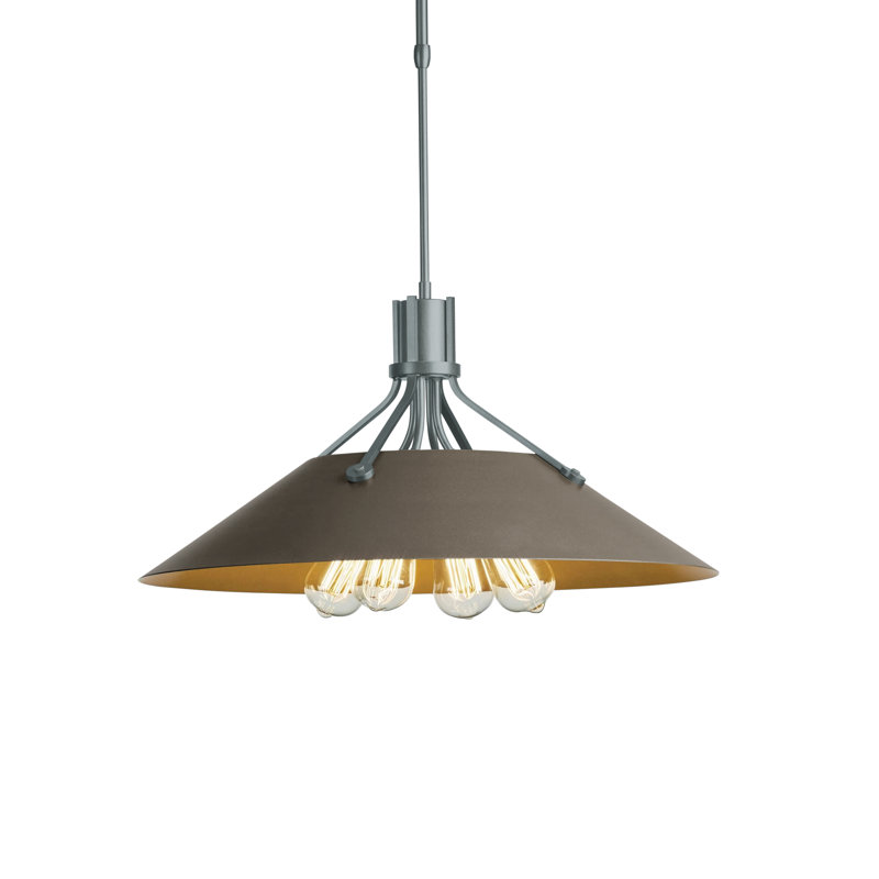 Henry 4 - Light Single Cone Pendant, Bronze, Dark Smoke