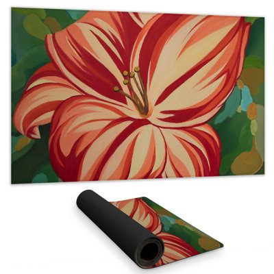Blooming daylilies - 14.00"x24.25" Desk mat