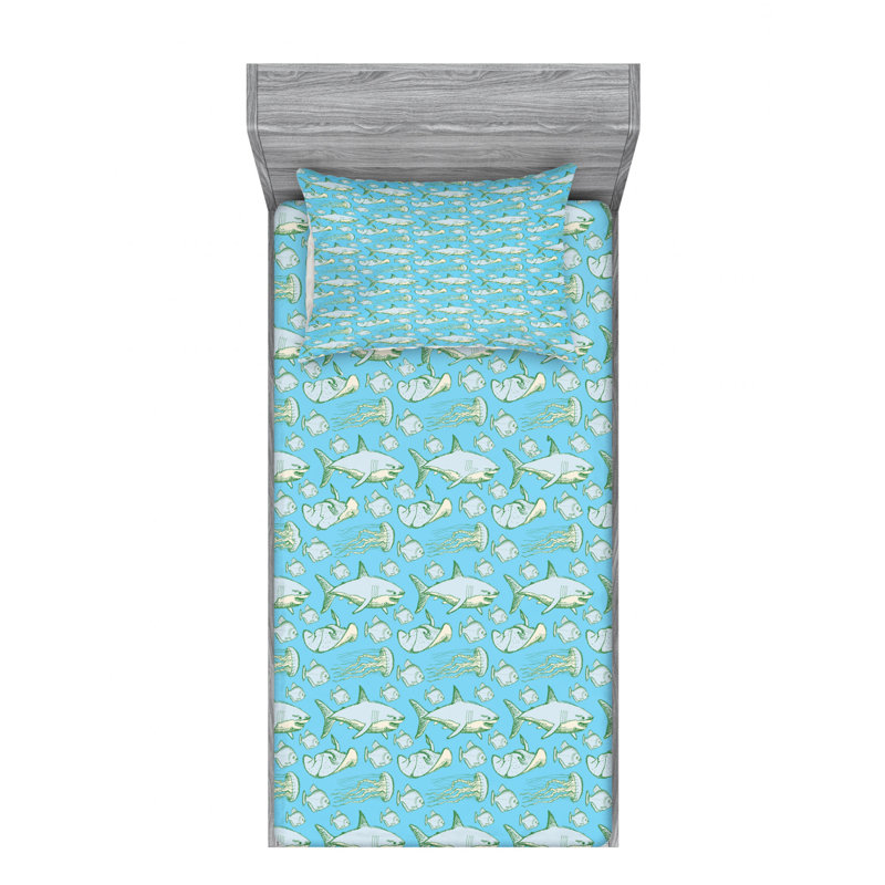 Microfiber Sheet Set, Twin Sheet Set with Fitted Sheet