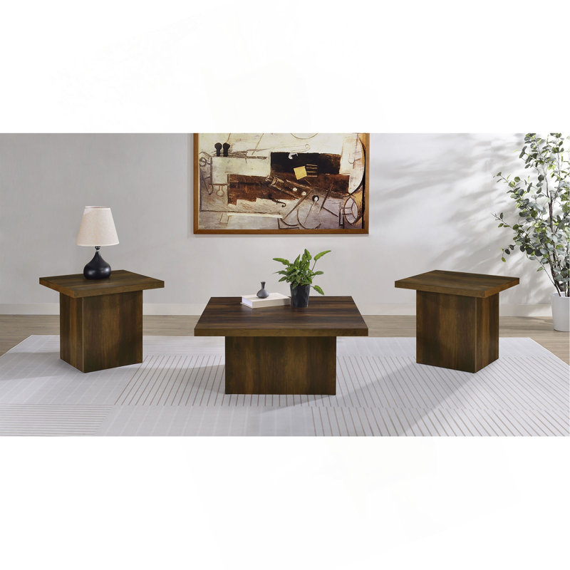 Ensemble de tables basses 3 pièces Eldridge, Dark Brown