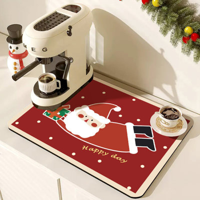Christmas Dish Drying Mat