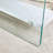 Transparent tempered glass Bedside table with drawers