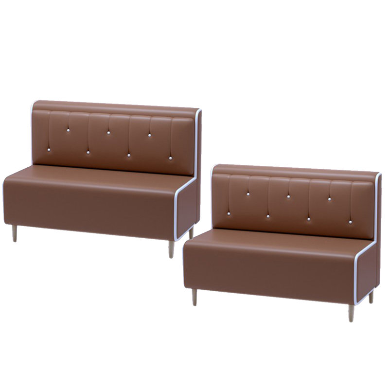 Roure Faux Leather Upholstered Bench, Brown