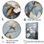 Harmonie de fleurs bleues et blanches Magnolias I-334354767-334354766
