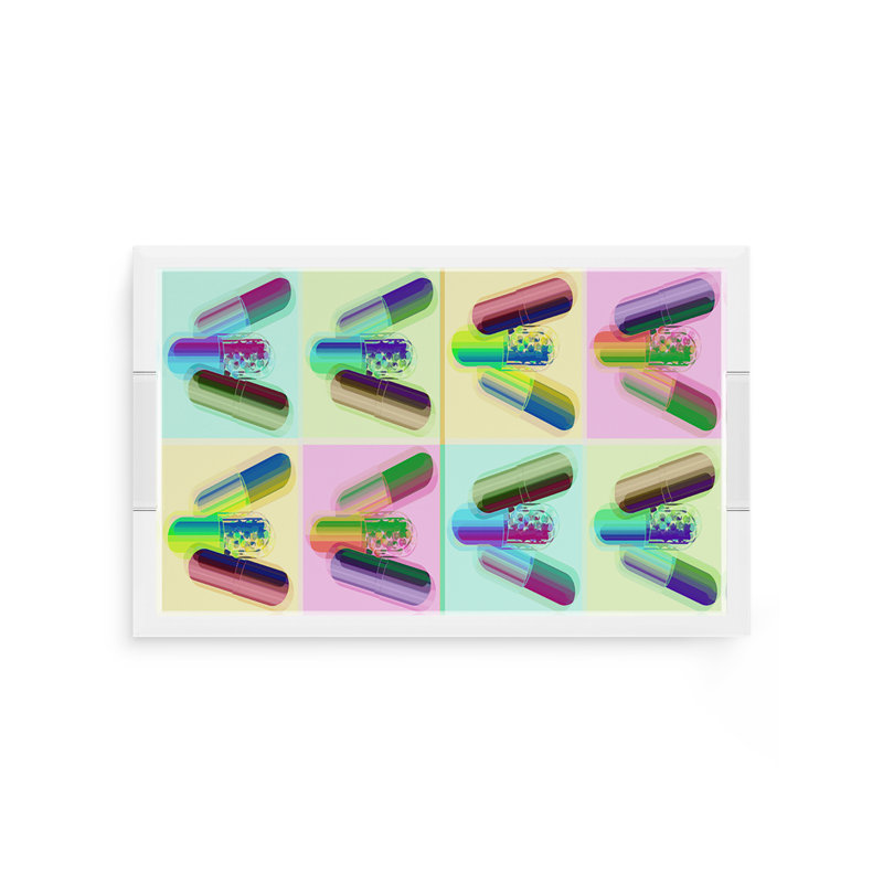 Plateau décoratif rectangulaire Ode To Hurst, 12.5"W x 7.75"D x 2"H