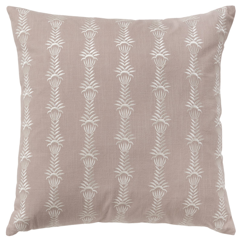 Tasha Striped Square Throw Pillow, Blush