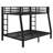 Metal Bunk Bed With Convenient Ladder Access