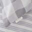 Check and Stripe Reversible 100% Cotton Duvet Cover Set with Pillowcases-41316897-41316895