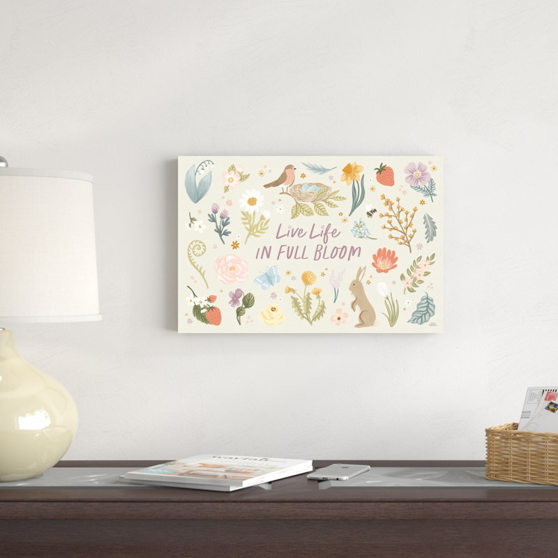 Jardin printanier I, H 20 po x l 30 po