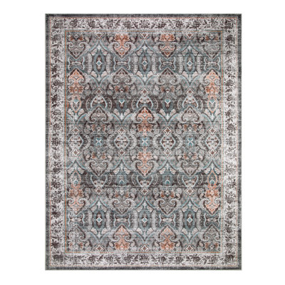 Tapis rectangulaire lavable à la machine Govan