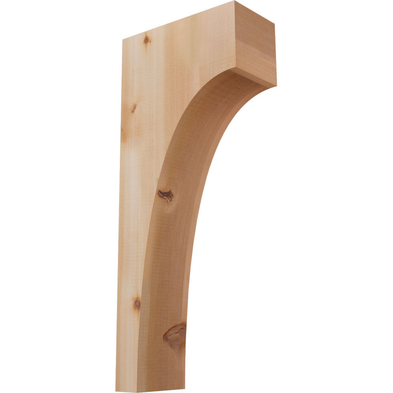 Huntington Corbel, H 28 po x l 5,5 po x P 12 po, Lisse, Cèdre rouge