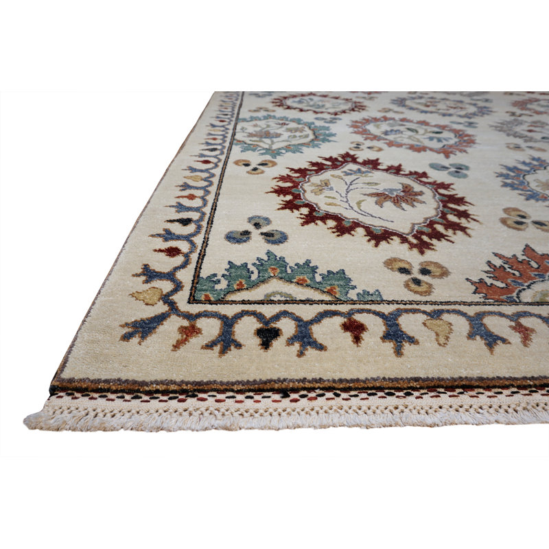 Suzani Hand Knotted Wool Area Rug