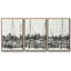 Cosmic Downpour - Ensemble de 3 cadres flottants sur toile-97754328-97754329