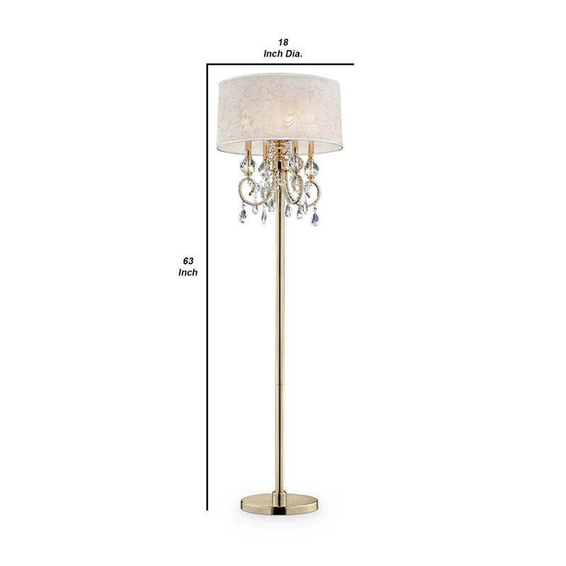 Lampe sur pied traditionnelle 63 po Jef