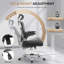 Chaise de bureau ergonomique à haut dossier avec siège en filet, appui-tête et accoudoirs réglables, chaise de bureau pivotante et pivotante-1493244428