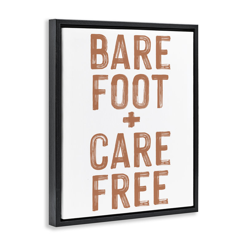 Cadre flottant Barefoot Carefree, H 21 po x l 17 po, Cadre flottant noir de jais
