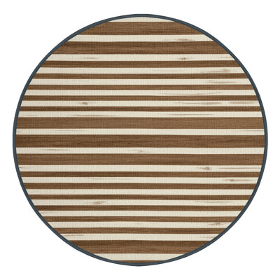 Tapis rayé en chêne blanc 