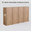 Armoire latérale de salle de bain 48 po, 4 portes à fermeture douce, conception à fixation flottante