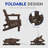 Wolak HDPE Folding Adirondack Chair With Dual Cup Holder-1671331616