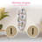 Tropical Surfboard Wall Shelf with Flowers & Palm Leaves
