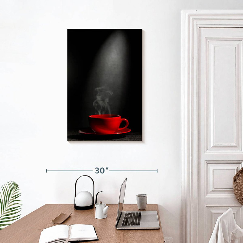 Yarlin Steaming Coffee Cup, 30" H x 20" W