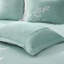 Ensemble d'édredon surdimensionné en jacquard de coton Aqua Cal King-136330692
