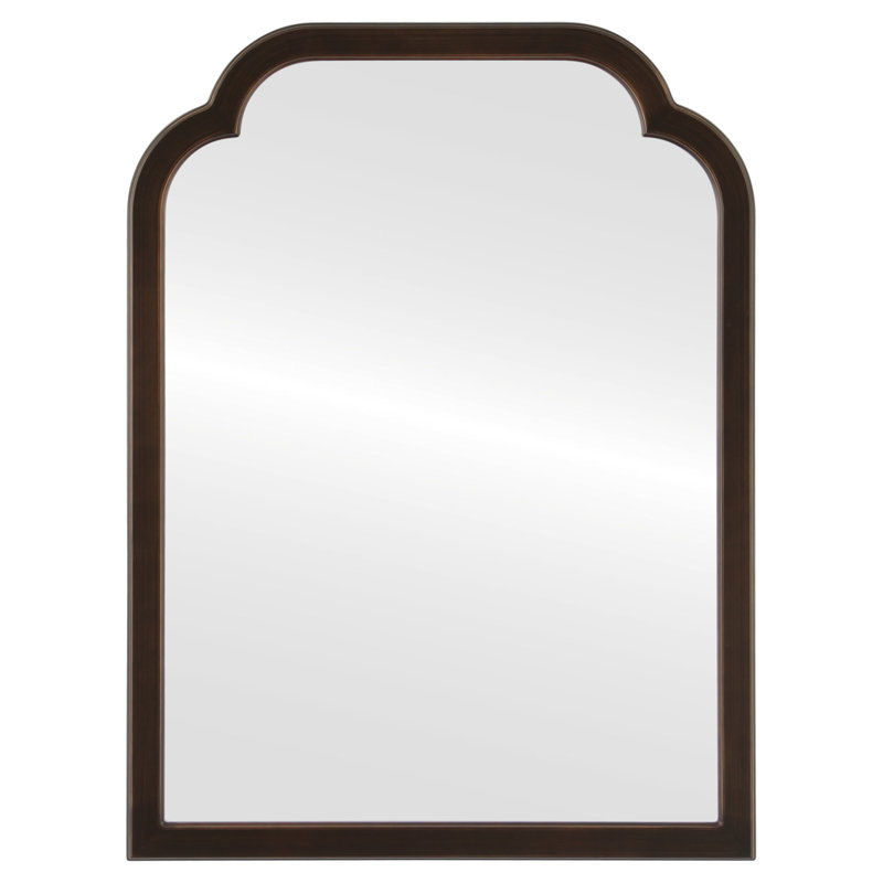 Miroir de coiffeuse encadré, Bronze huilé