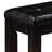 Modern Black Faux Leather Bench With Finish For Look Sophisticated Seat Luxury