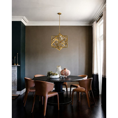 36-Light Gold LED Chandelier With White Acrylic Diffusers