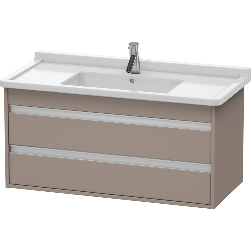 Ketho 39.375'' Wall Mounted Single Bathroom Vanity Base Only, Basalt Matt