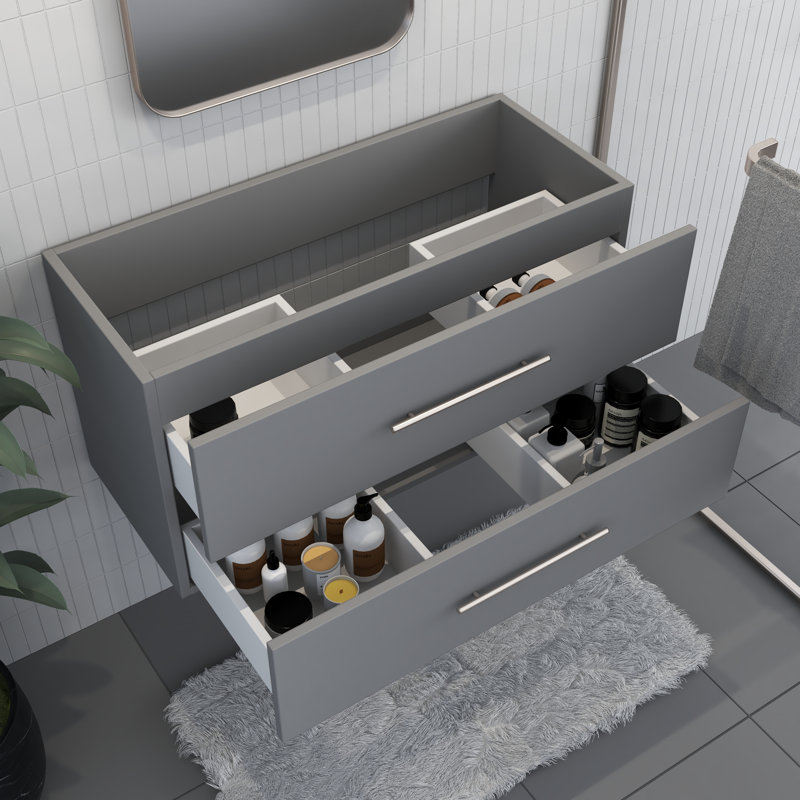 Abdirahman 35.13 " Single Bathroom Vanity Base, Gray