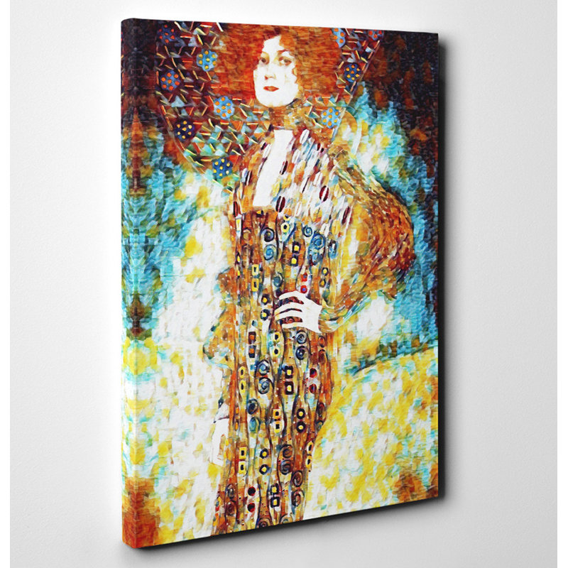 Portrait of Emily Floge by Gustav Klimt Art - Wrapped Canvas, 50cm H x 35cm W