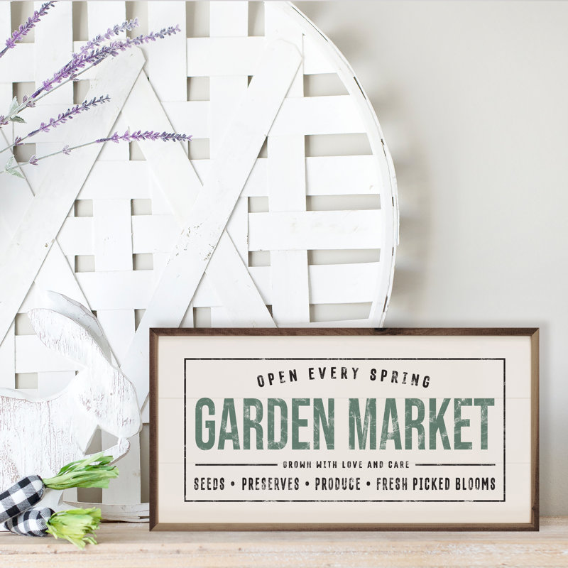 Garden Market - blanc, H 18 po x l 36 po