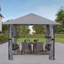 Asheka 3m x 3m Metal Party Tent-977281321