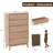 50"W Wood 5 - Drawers Dresser-1865649825