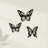 Black Metal Butterfly Wall Art, 3-piece