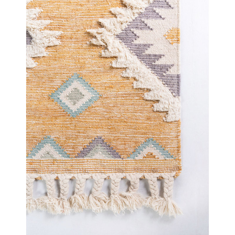 Alenah Wool Southwestern Indoor Rug, Rectangle 3'3" x 5'