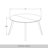 5-Piece Counter-Height Round Dining Set with Cushioned Linen Chairs, Orange-1247422497