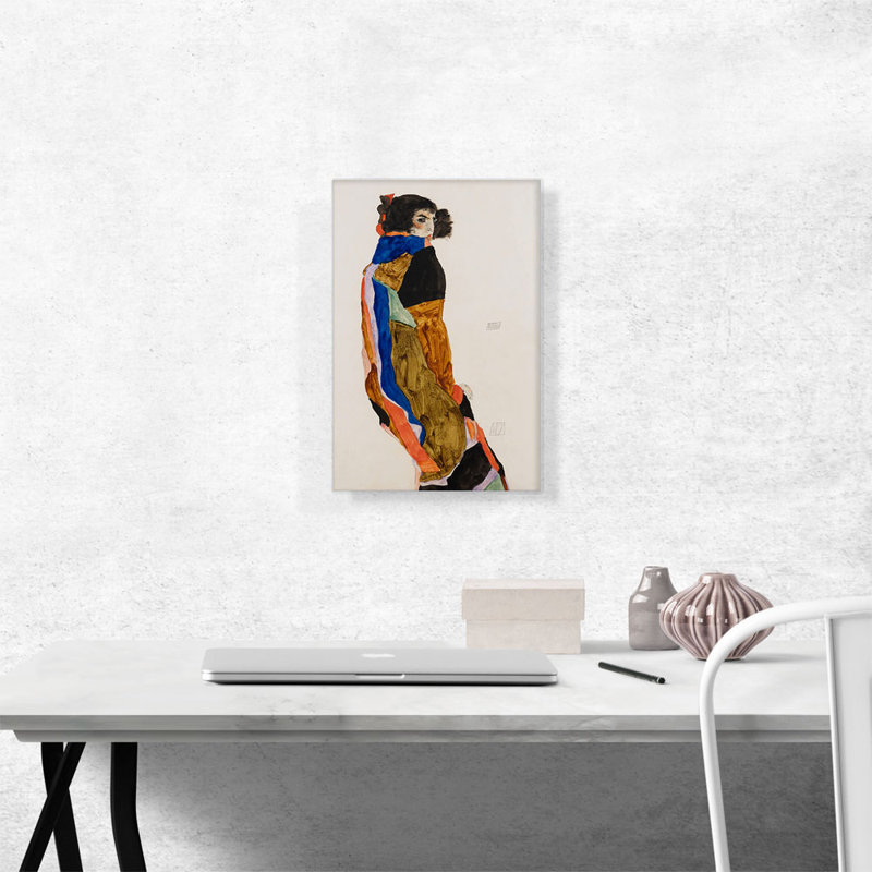 "Moa Mandu" par Egon Schiele, reproduction d'art sur toile tendue, H 18 po x l 12 po x 1,5 po