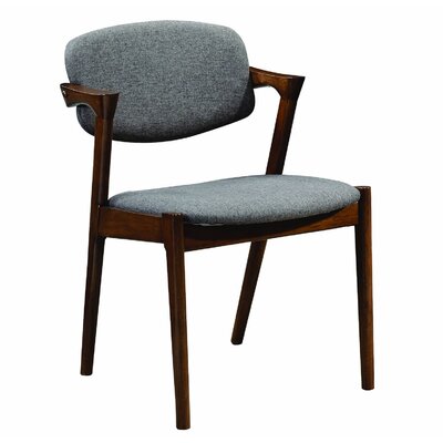 Louvenia Upholstered King Louis Back Side Chair in Gray -  Corrigan StudioÂ®, 1C953275BF854A45B54787441FC8A938